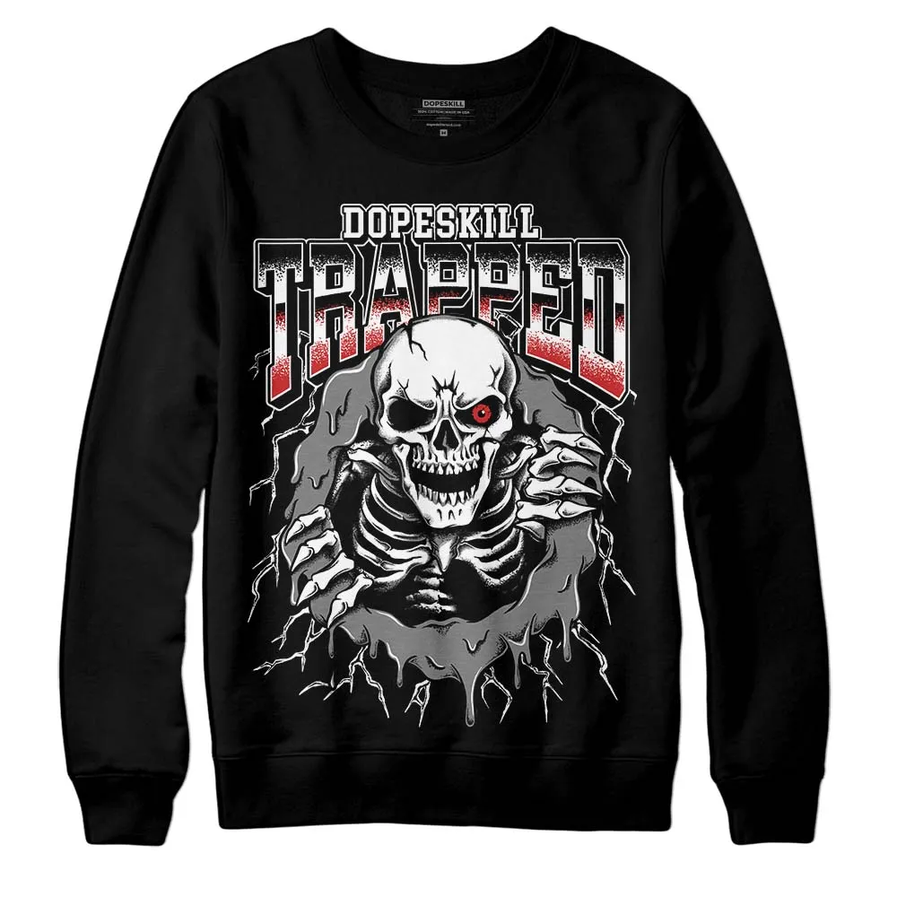 "Black/White" 1s DopeSkill Sweatshirt Trapped Halloween Graphic sold by DopeSkill