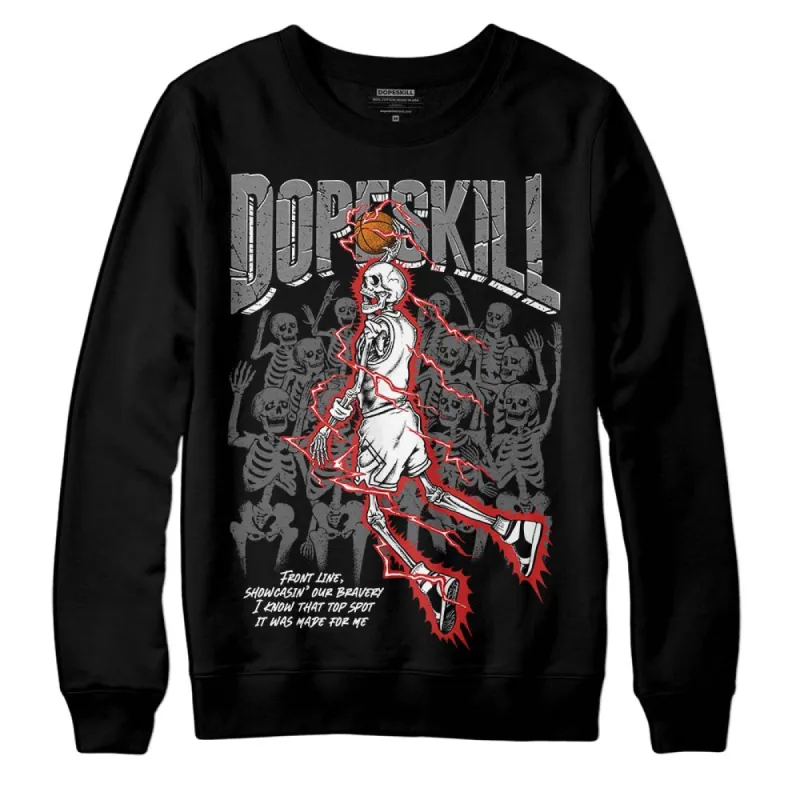 "Black/White" 1s DopeSkill Sweatshirt Thunder Dunk Graphic sold by DopeSkill