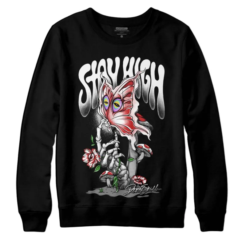 "Black/White" 1s DopeSkill Sweatshirt Stay High Graphic sold by DopeSkill