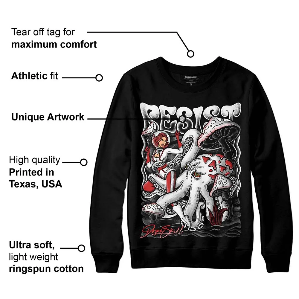 "Black/White" 1s DopeSkill Sweatshirt Resist Graphic sold by DopeSkill product image thumbnail 3