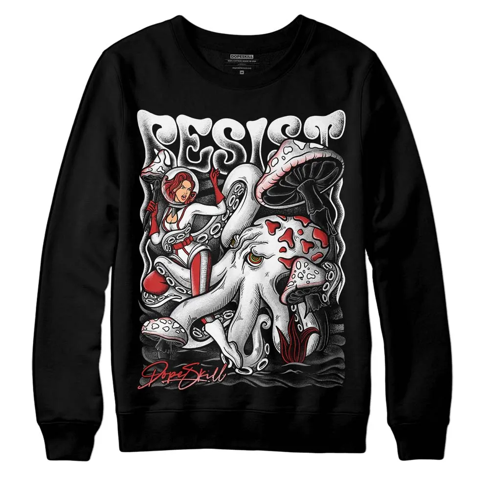 "Black/White" 1s DopeSkill Sweatshirt Resist Graphic sold by DopeSkill
