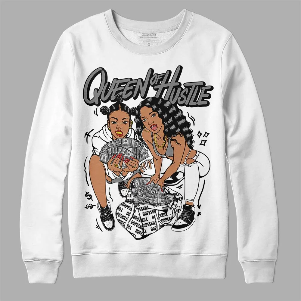 "Black/White" 1s DopeSkill Sweatshirt Queen Of Hustle Graphic sold by DopeSkill product image thumbnail 2