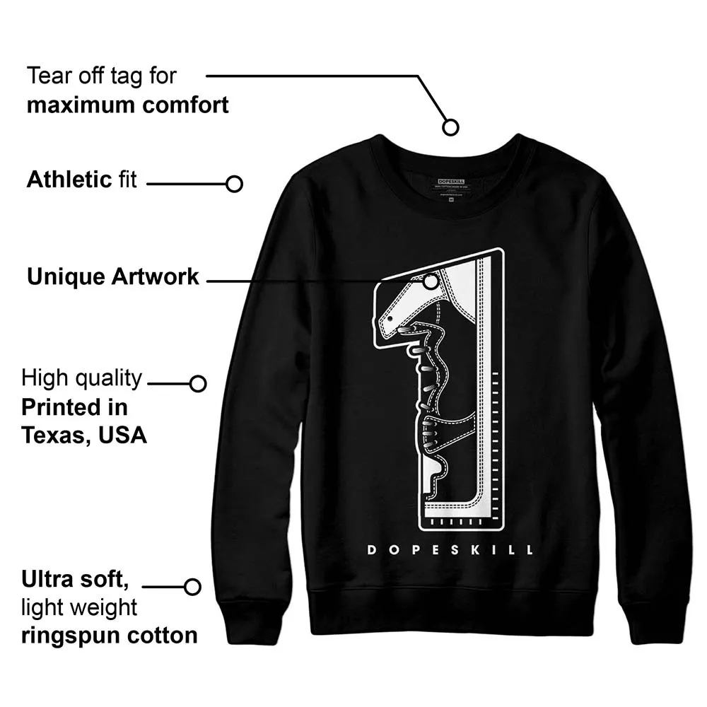 "Black/White" 1s DopeSkill Sweatshirt No.1 Graphic sold by DopeSkill product image thumbnail 3