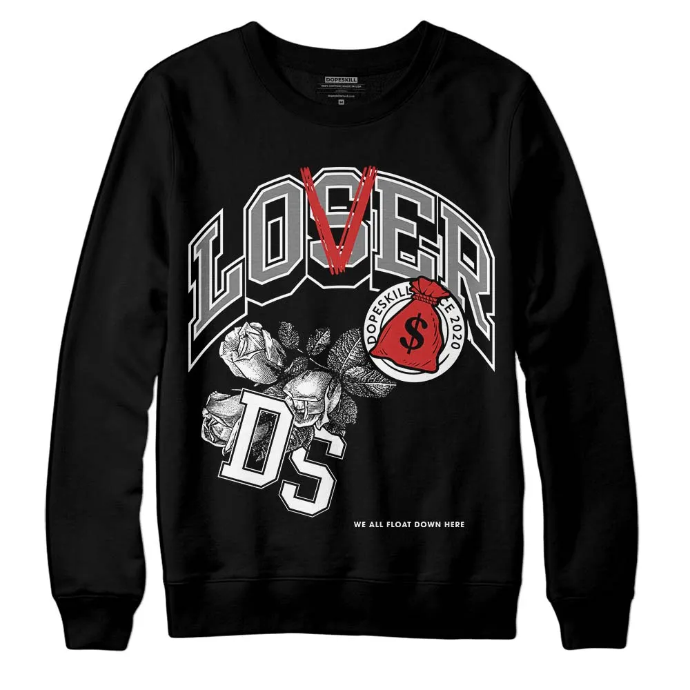 "Black/White" 1s DopeSkill Sweatshirt Loser Lover Graphic sold by DopeSkill
