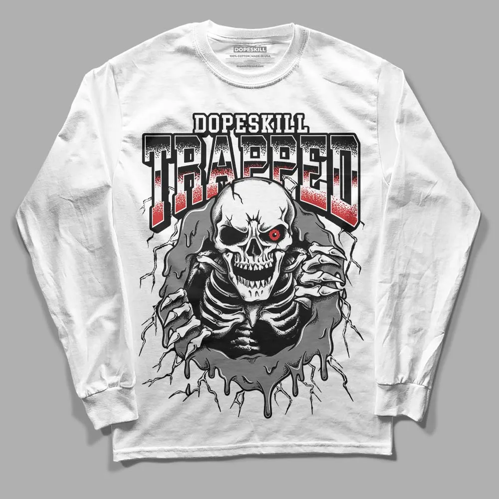 "Black/White" 1s DopeSkill Long Sleeve T-Shirt Trapped Halloween Graphic sold by DopeSkill product image thumbnail 2