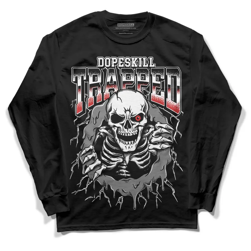 "Black/White" 1s DopeSkill Long Sleeve T-Shirt Trapped Halloween Graphic sold by DopeSkill