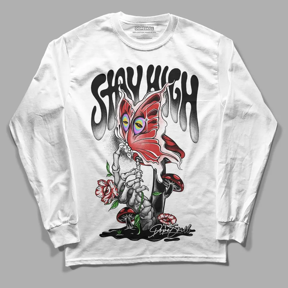 "Black/White" 1s DopeSkill Long Sleeve T-Shirt Stay High Graphic sold by DopeSkill product image thumbnail 2