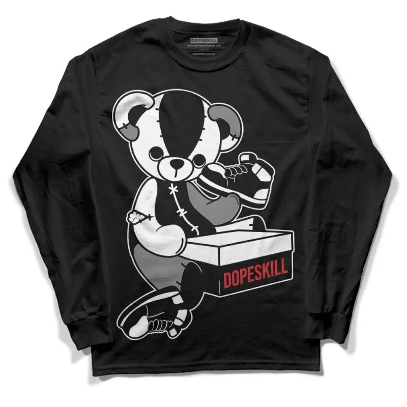 "Black/White" 1s DopeSkill Long Sleeve T-Shirt Sneakerhead BEAR Graphic sold by DopeSkill