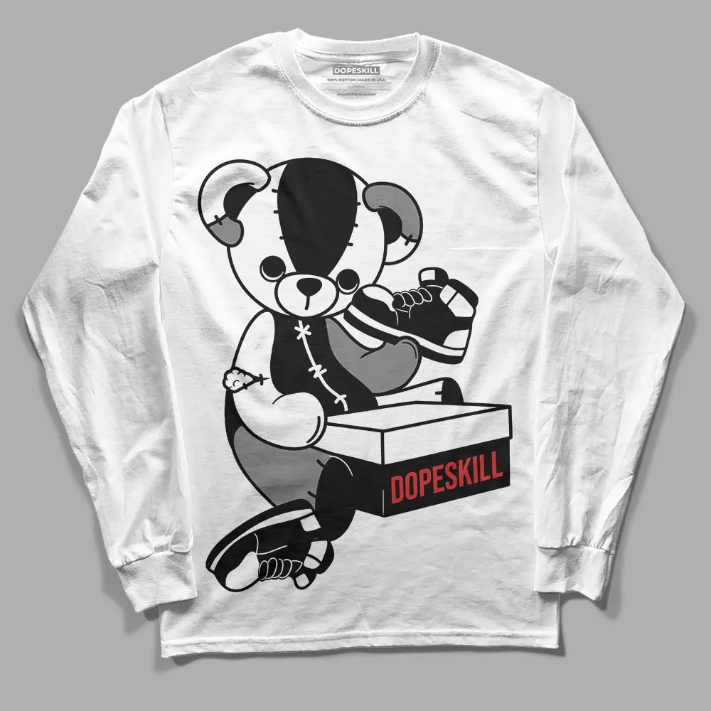 "Black/White" 1s DopeSkill Long Sleeve T-Shirt Sneakerhead BEAR Graphic sold by DopeSkill product image thumbnail 2