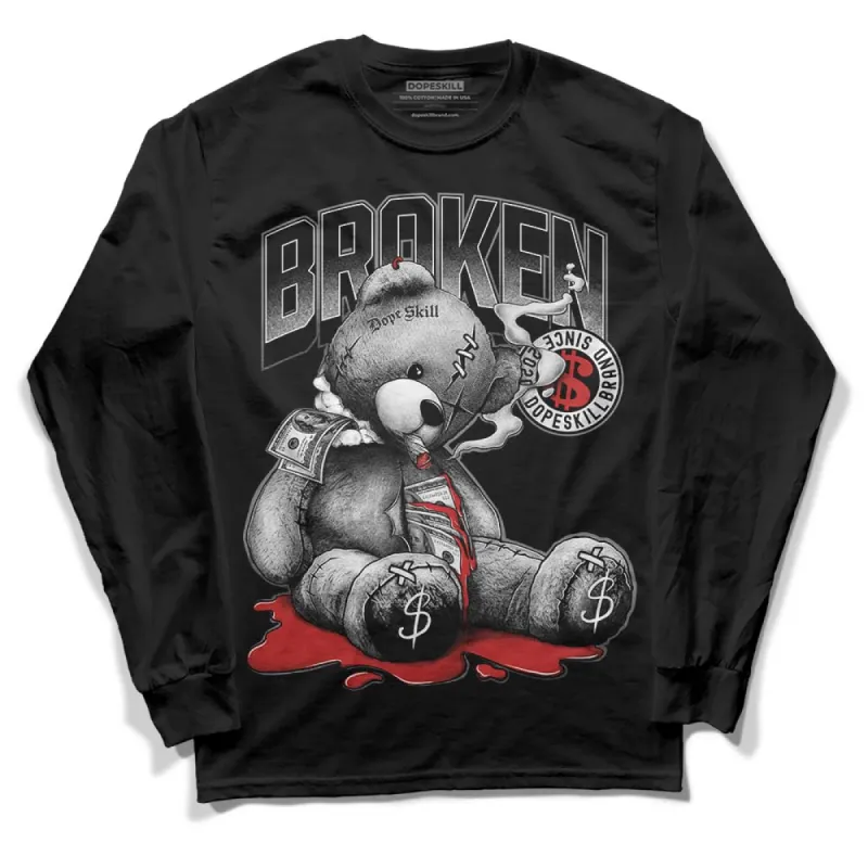 "Black/White" 1s DopeSkill Long Sleeve T-Shirt Sick Bear Graphic sold by DopeSkill