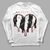 "Black/White" 1s DopeSkill Long Sleeve T-Shirt Slime Drip Heart Graphic sold by DopeSkill