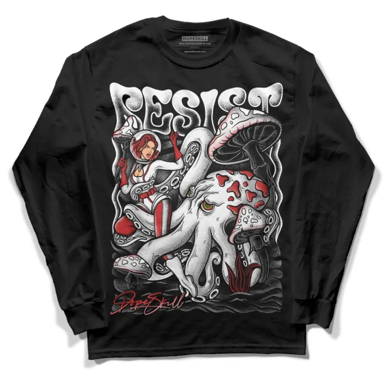 "Black/White" 1s DopeSkill Long Sleeve T-Shirt Resist Graphic sold by DopeSkill