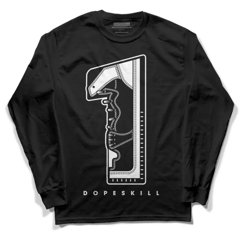"Black/White" 1s DopeSkill Long Sleeve T-Shirt No.1 Graphic sold by DopeSkill
