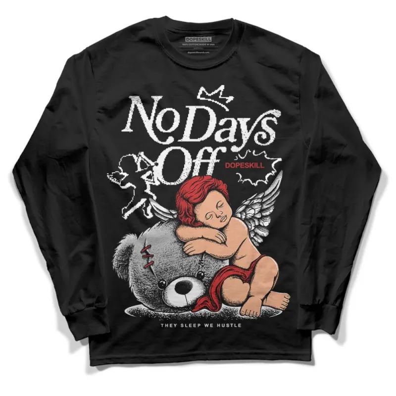 "Black/White" 1s DopeSkill Long Sleeve T-Shirt New No Days Off Graphic sold by DopeSkill