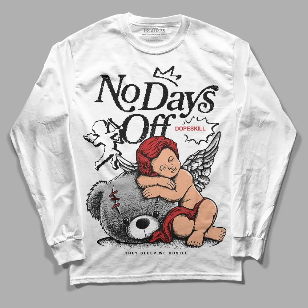 "Black/White" 1s DopeSkill Long Sleeve T-Shirt New No Days Off Graphic sold by DopeSkill product image thumbnail 2