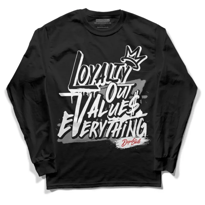 "Black/White" 1s DopeSkill Long Sleeve T-Shirt LOVE Graphic sold by DopeSkill