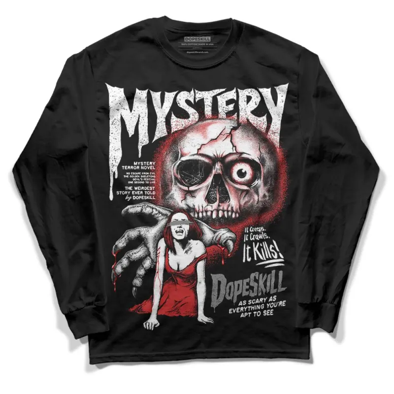 "Black/White" 1s DopeSkill Long Sleeve T-Shirt Mystery Ghostly Grasp Graphic sold by DopeSkill