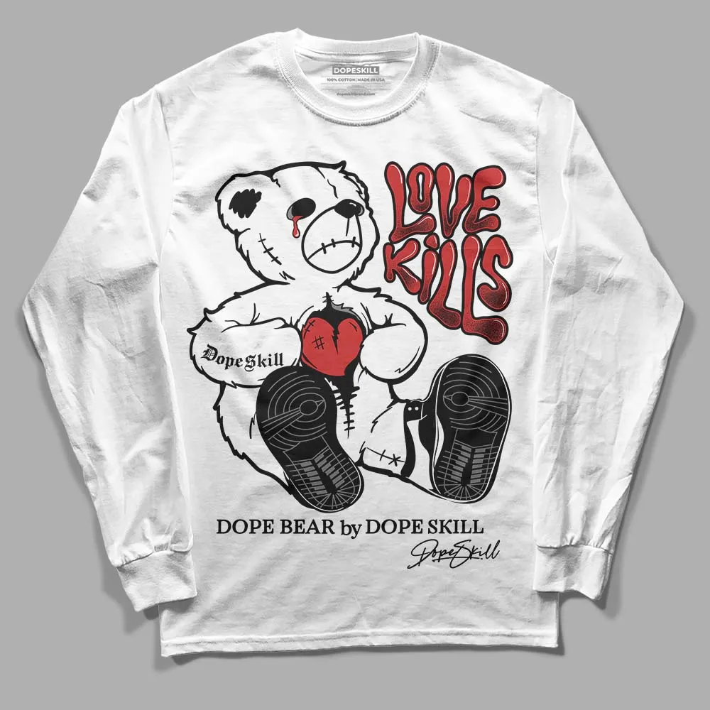 "Black/White" 1s DopeSkill Long Sleeve T-Shirt Love Kills Graphic sold by DopeSkill product image thumbnail 2
