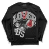 "Black/White" 1s DopeSkill Long Sleeve T-Shirt Loser Lover Graphic sold by DopeSkill