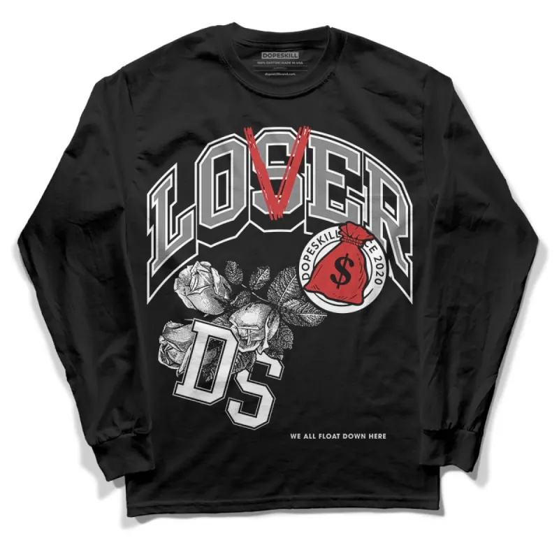 "Black/White" 1s DopeSkill Long Sleeve T-Shirt Loser Lover Graphic sold by DopeSkill