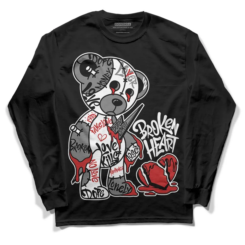 "Black/White" 1s DopeSkill Long Sleeve T-Shirt Broken Heart Graphic sold by DopeSkill