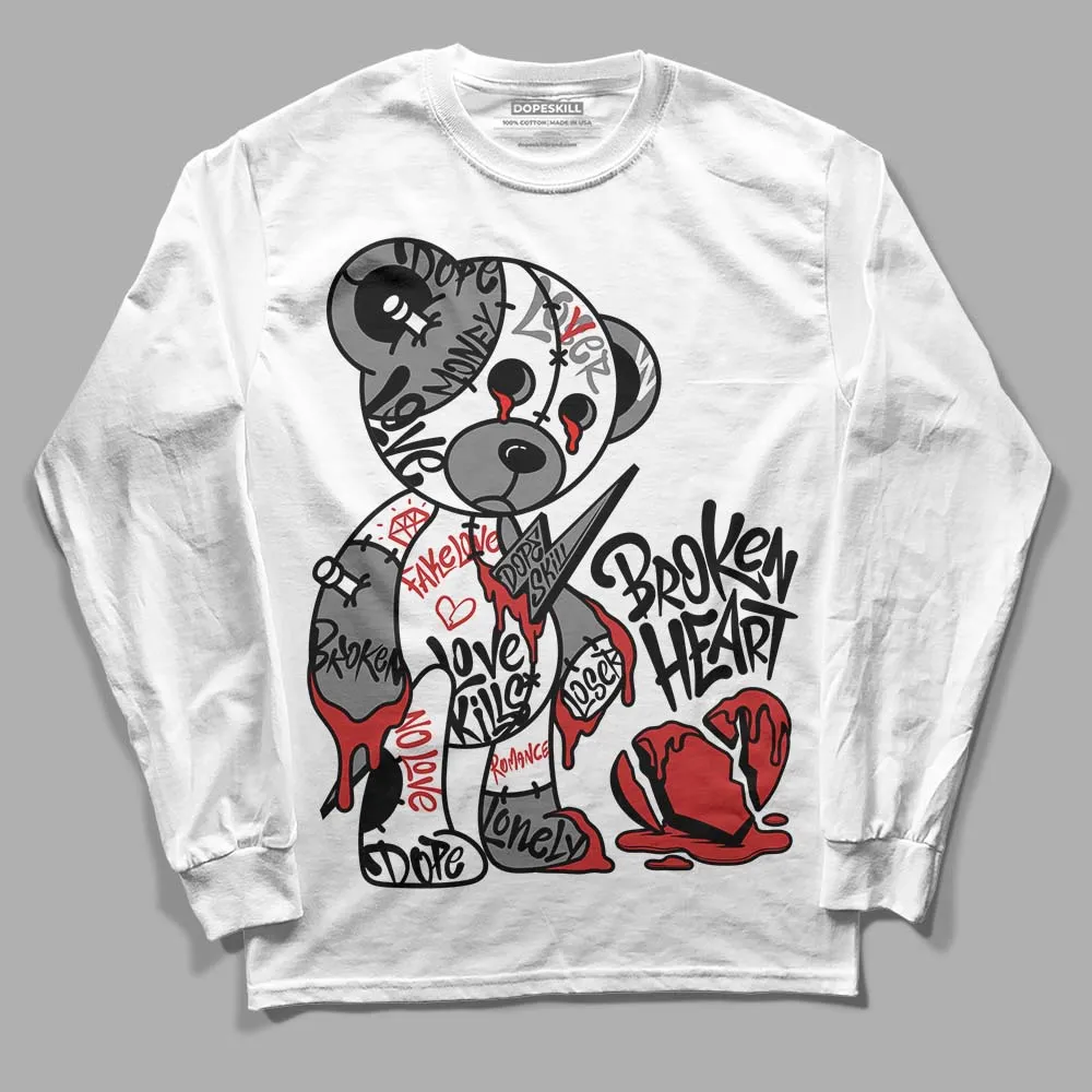 "Black/White" 1s DopeSkill Long Sleeve T-Shirt Broken Heart Graphic sold by DopeSkill product image thumbnail 2