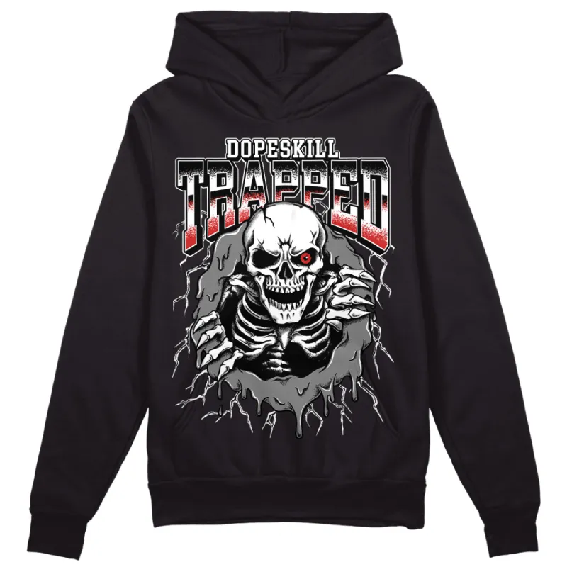 "Black/White" 1s DopeSkill Hoodie Sweatshirt Trapped Halloween Graphic sold by DopeSkill