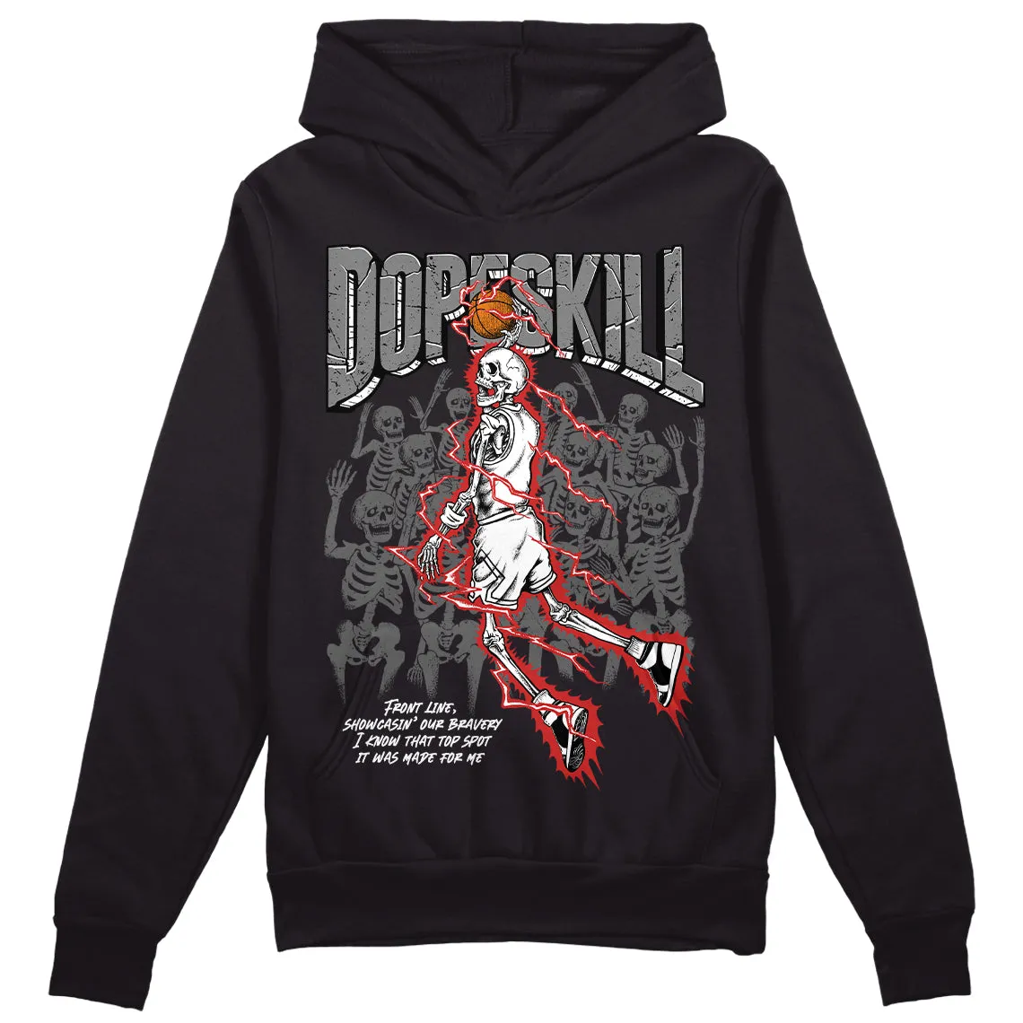 "Black/White" 1s DopeSkill Hoodie Sweatshirt Thunder Dunk Graphic sold by DopeSkill
