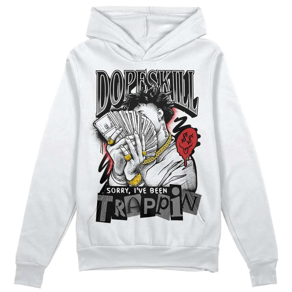 "Black/White" 1s DopeSkill Hoodie Sweatshirt Sorry I've Been Trappin Graphic sold by DopeSkill product image thumbnail 2
