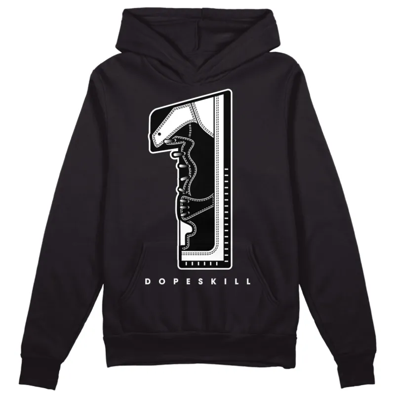 "Black/White" 1s DopeSkill Hoodie Sweatshirt No.1 Graphic sold by DopeSkill