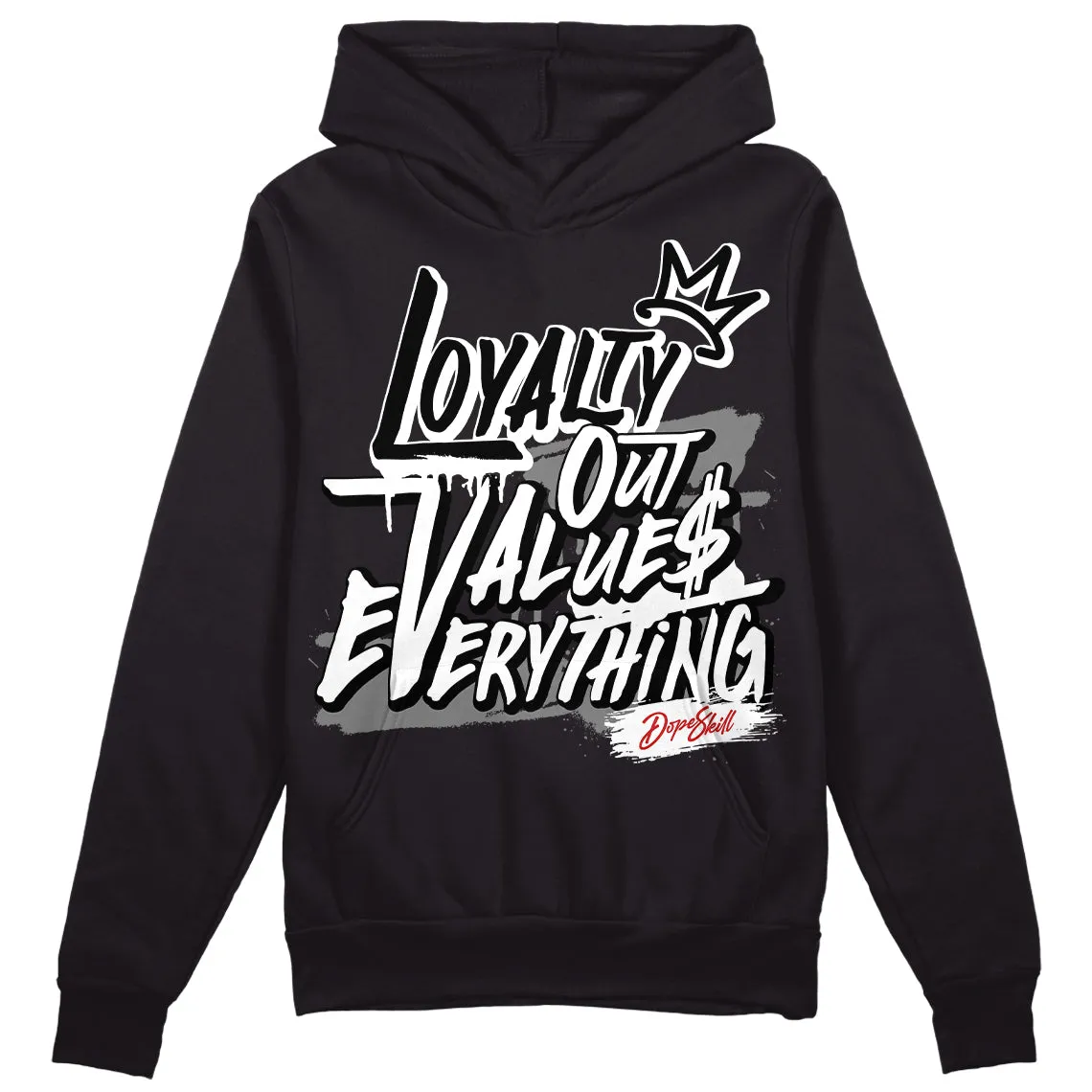 "Black/White" 1s DopeSkill Hoodie Sweatshirt LOVE Graphic sold by DopeSkill