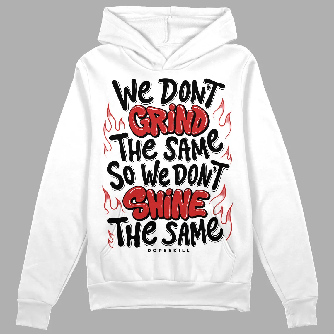 "Black/White" 1s DopeSkill Hoodie Sweatshirt Grind Shine Graphic sold by DopeSkill product image thumbnail 2