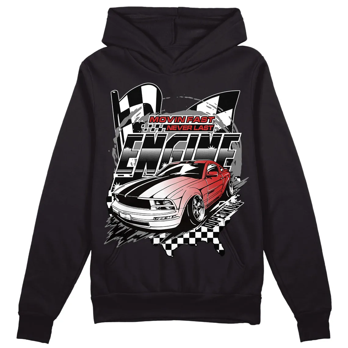 "Black/White" 1s DopeSkill Hoodie Sweatshirt ENGINE Tshirt Graphic sold by DopeSkill