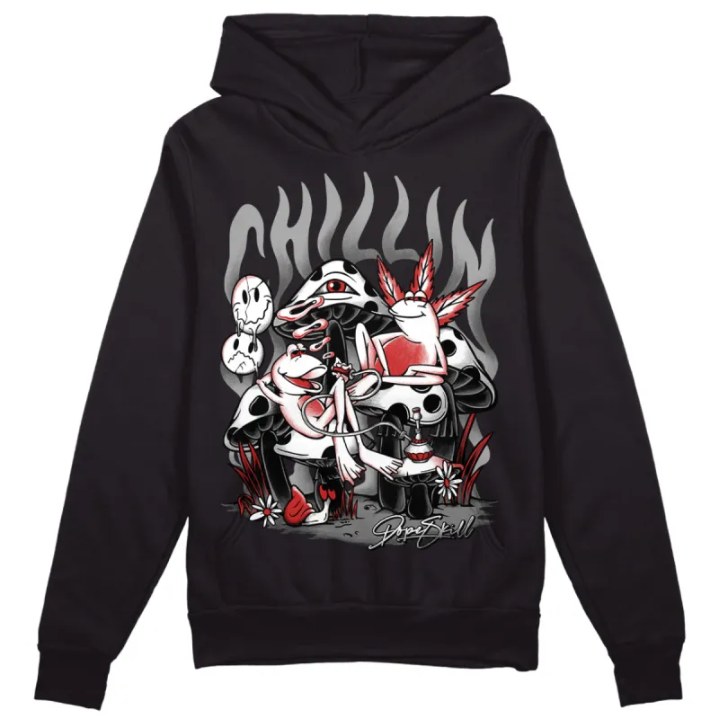 "Black/White" 1s DopeSkill Hoodie Sweatshirt Chillin Graphic sold by DopeSkill