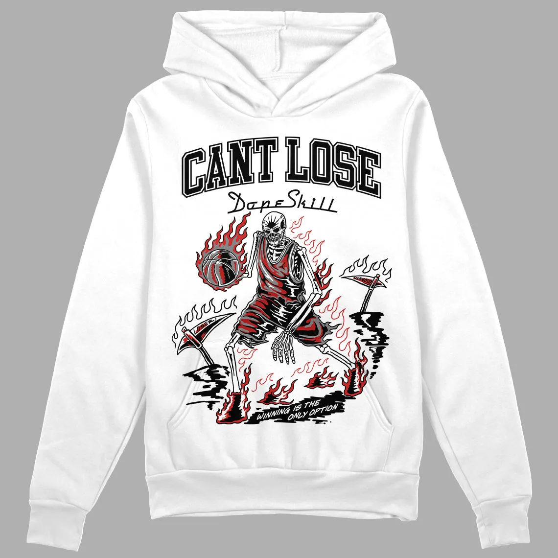 "Black/White" 1s DopeSkill Hoodie Sweatshirt Cant Lose Graphic sold by DopeSkill product image thumbnail 2