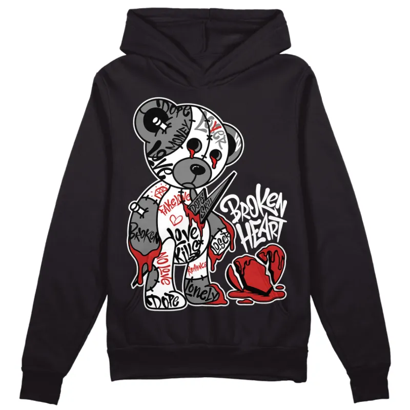 "Black/White" 1s DopeSkill Hoodie Sweatshirt Broken Heart Graphic sold by DopeSkill
