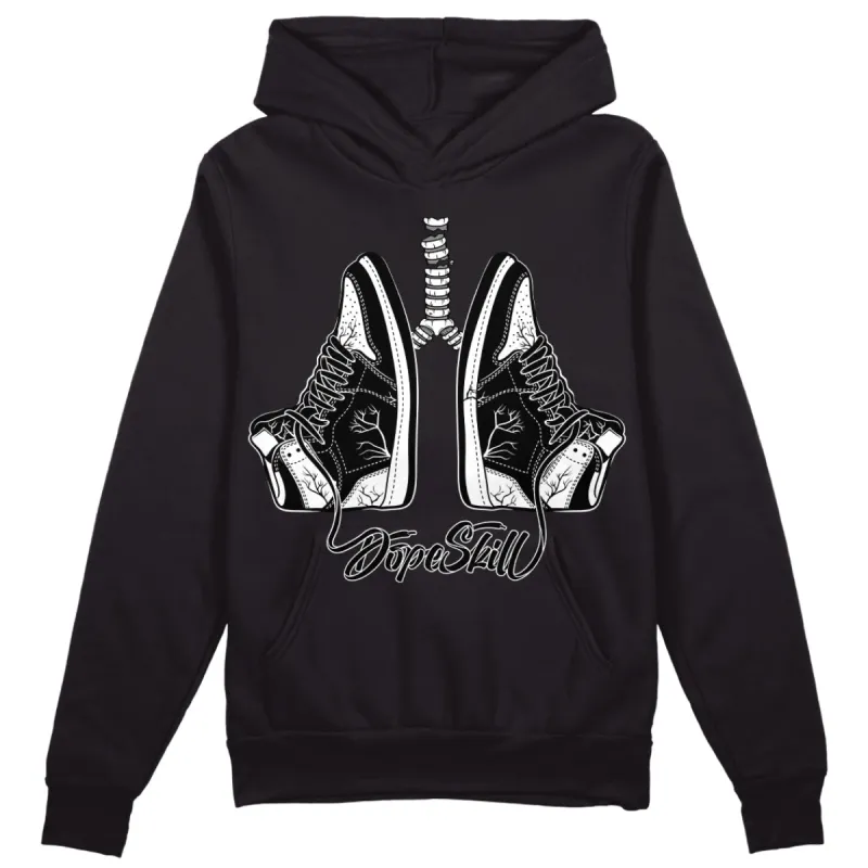 "Black/White" 1s DopeSkill Hoodie Sweatshirt Breathe Graphic sold by DopeSkill