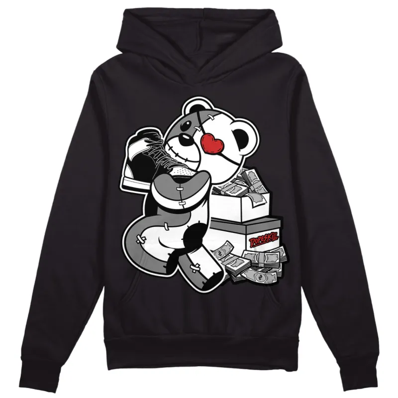 "Black/White" 1s DopeSkill Hoodie Sweatshirt Bear Steals Sneaker Graphic sold by DopeSkill
