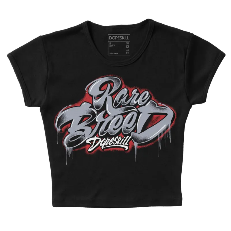 Bred Reimagined 4s DopeSkill Women's Crop Top Rare Breed Type Graphic sold by DopeSkill