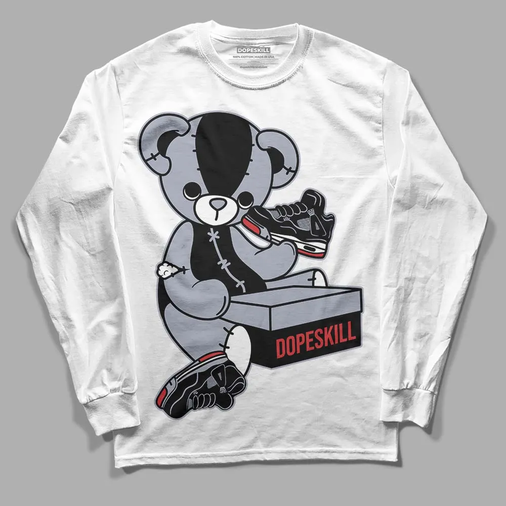 Bred Reimagined 4s DopeSkill Long Sleeve T-Shirt Sneakerhead BEAR Graphic sold by DopeSkill product image thumbnail 2