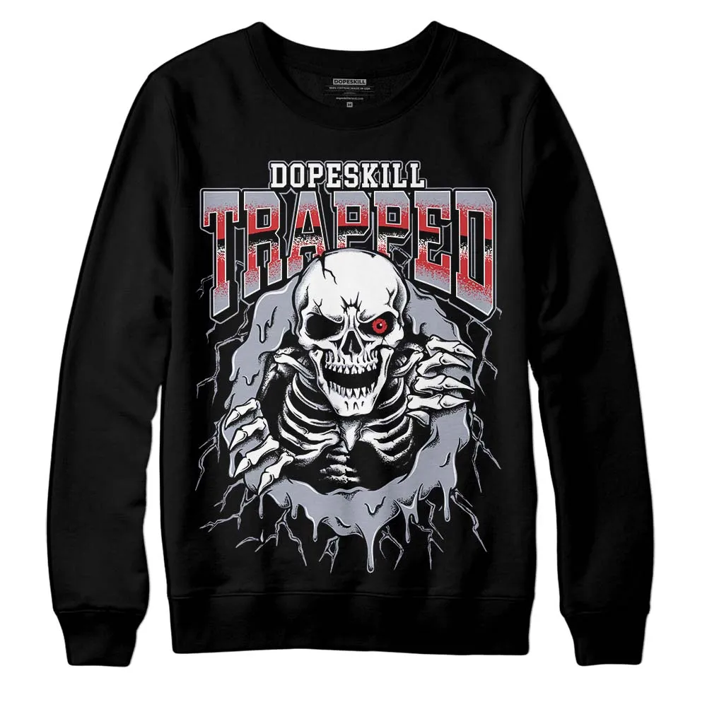Bred Reimagined 4s DopeSkill Sweatshirt Trapped Halloween Graphic sold by DopeSkill