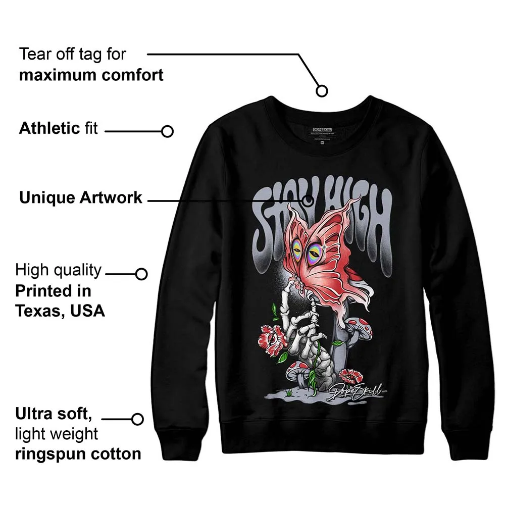 Bred Reimagined 4s DopeSkill Sweatshirt Stay High Graphic sold by DopeSkill product image thumbnail 3