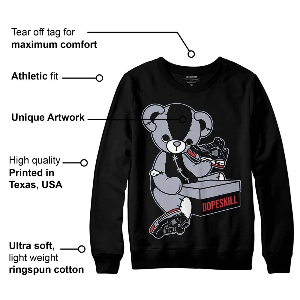 Bred Reimagined 4s DopeSkill Sweatshirt Sneakerhead BEAR Graphic sold by DopeSkill product image thumbnail 3