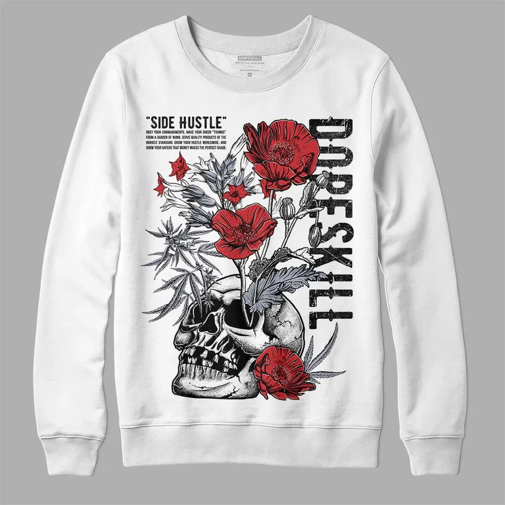 Bred Reimagined 4s DopeSkill Sweatshirt Side Hustle Graphic sold by DopeSkill product image thumbnail 2