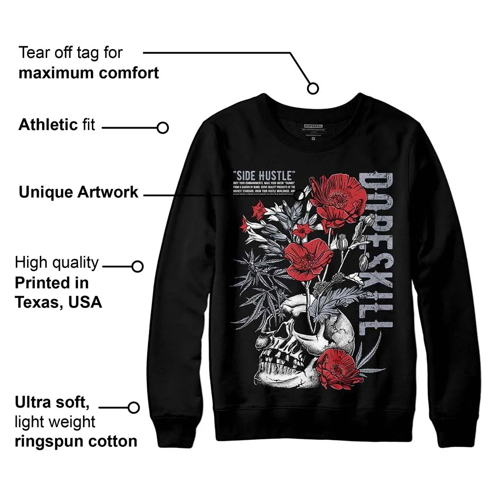 Bred Reimagined 4s DopeSkill Sweatshirt Side Hustle Graphic sold by DopeSkill product image thumbnail 3