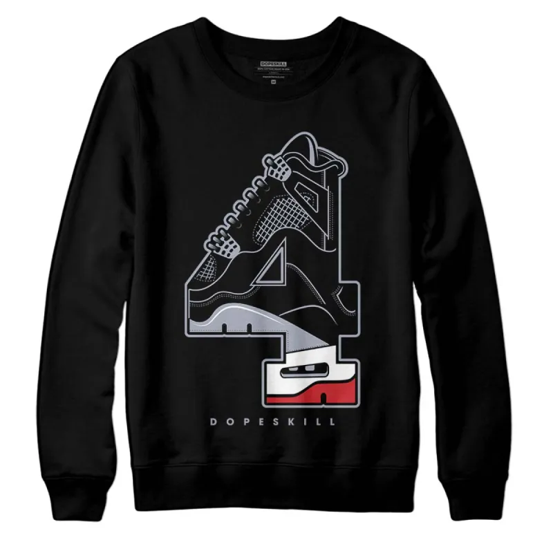 Bred Reimagined 4s DopeSkill Sweatshirt No.4 Graphic sold by DopeSkill