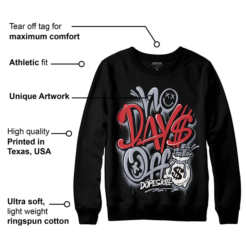 Bred Reimagined 4s DopeSkill Sweatshirt No Days Off Graphic sold by DopeSkill product image thumbnail 3