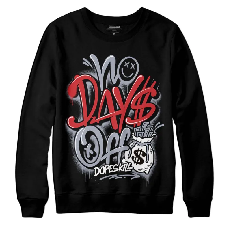 Bred Reimagined 4s DopeSkill Sweatshirt No Days Off Graphic sold by DopeSkill