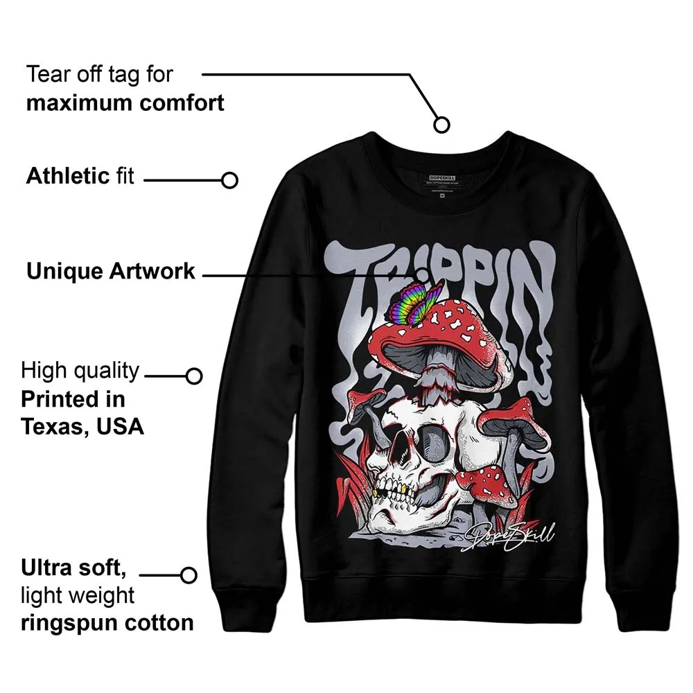 Bred Reimagined 4s DopeSkill Sweatshirt Trippin Graphic sold by DopeSkill product image thumbnail 3