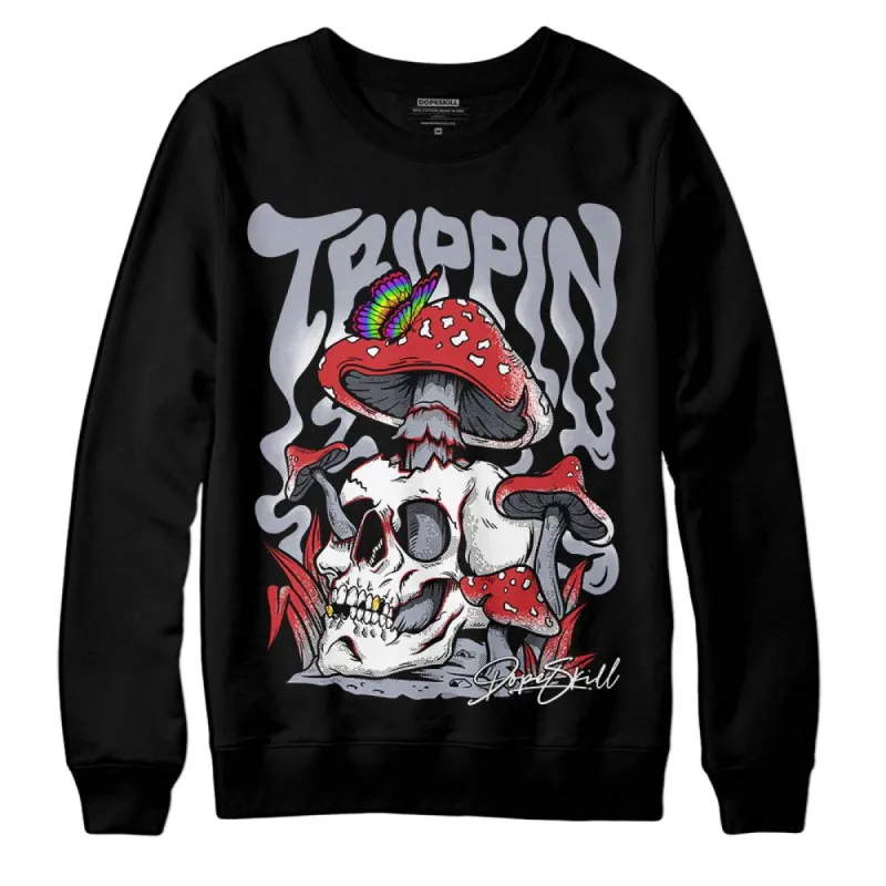 Bred Reimagined 4s DopeSkill Sweatshirt Trippin Graphic sold by DopeSkill